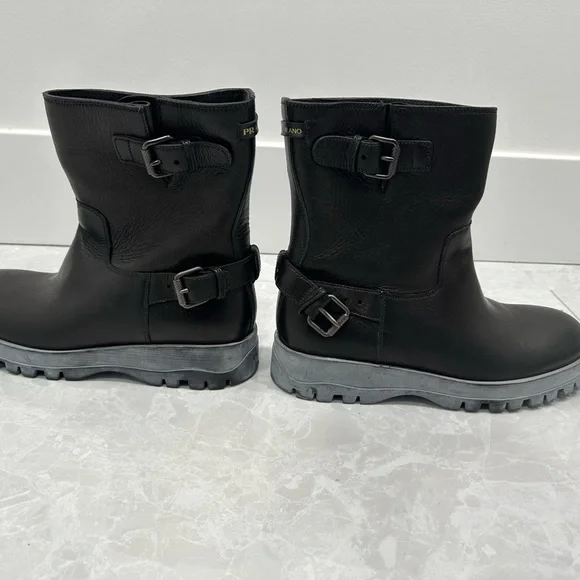 Prada Black Leather Boots - Picture 2 of 8